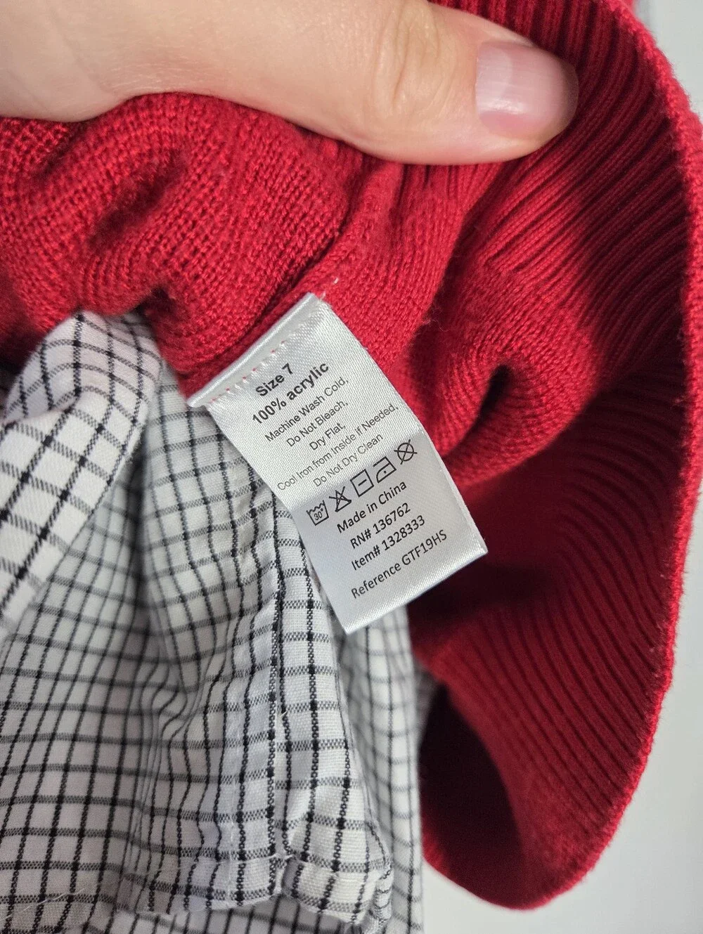 Boys Size 7 Sweater Vest Set Button Up Shirt Slacks Dress Pants Red Christmas